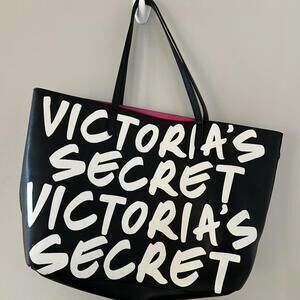 Victoria's Secret black and white tote bag